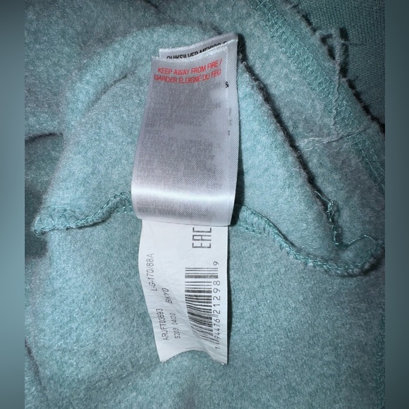 Junior's Roxy Cropped Sweater With Hoodie Blue Beach Surfer. Sz Jr L - Picture 10 of 12